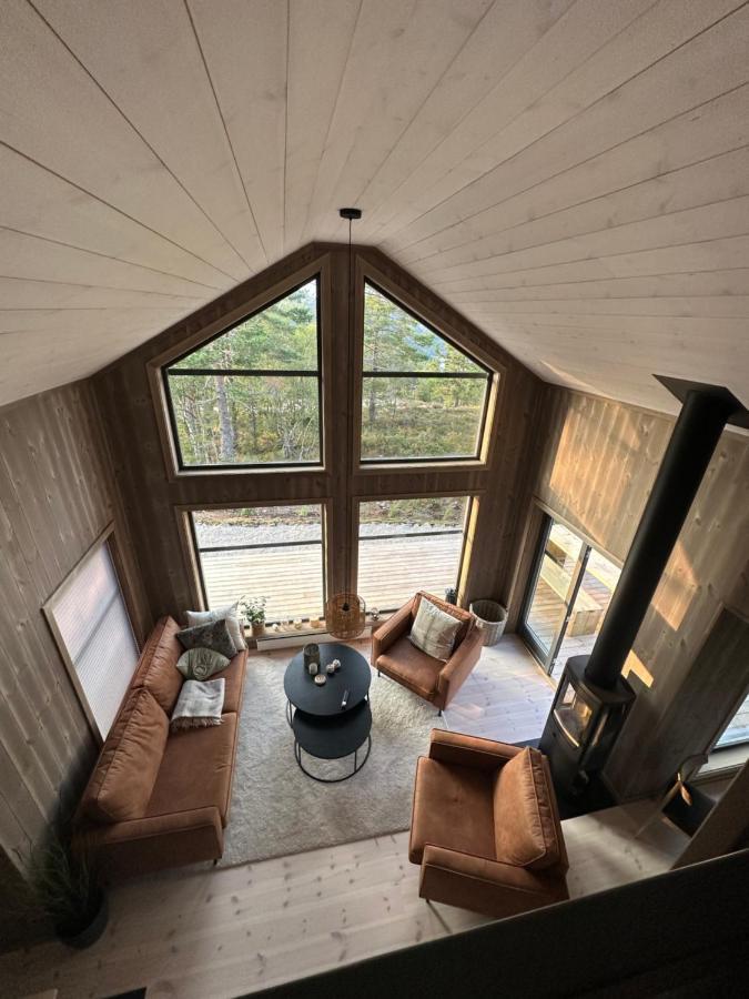 Modern Northern Lights Cabin Drangedal ภายนอก รูปภาพ