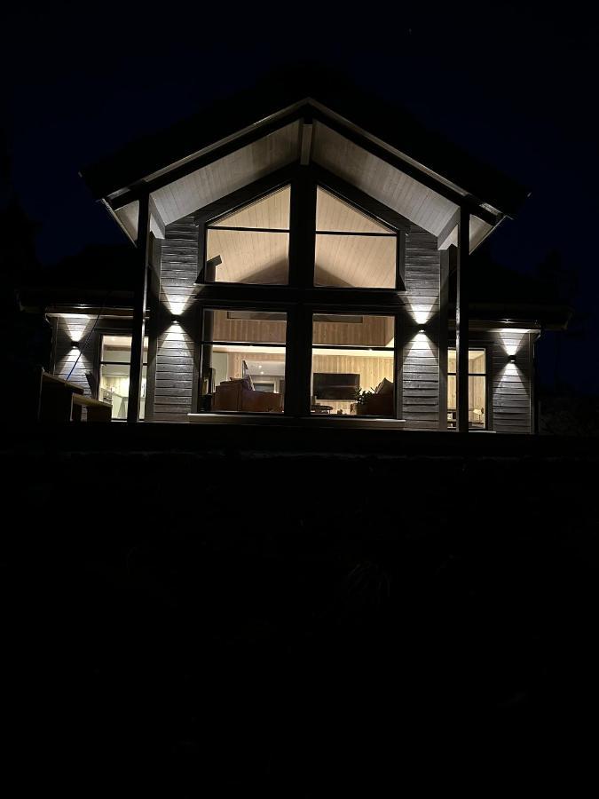 Modern Northern Lights Cabin Drangedal ภายนอก รูปภาพ