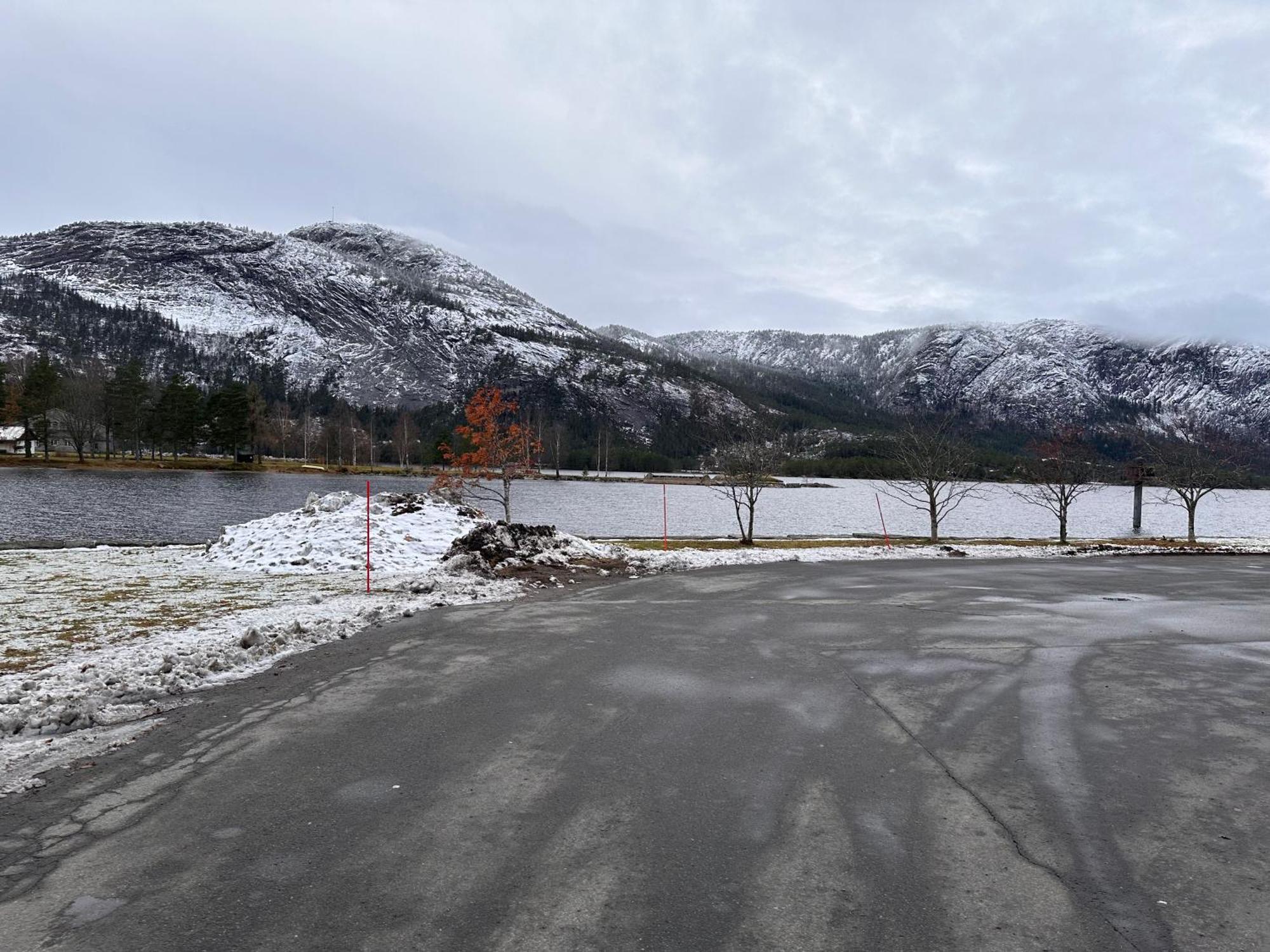 Modern Northern Lights Cabin Drangedal ภายนอก รูปภาพ