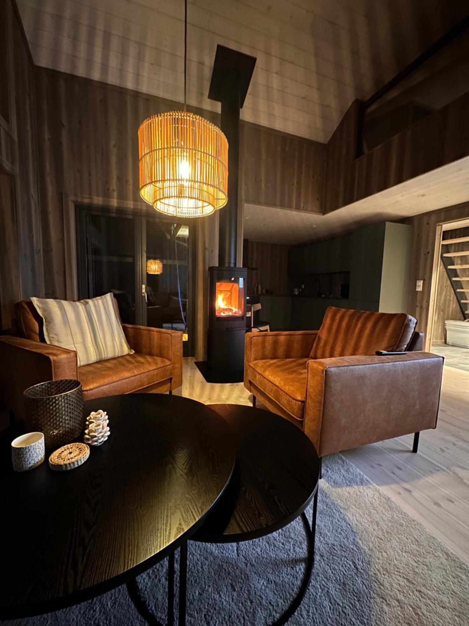 Modern Northern Lights Cabin Drangedal ภายนอก รูปภาพ