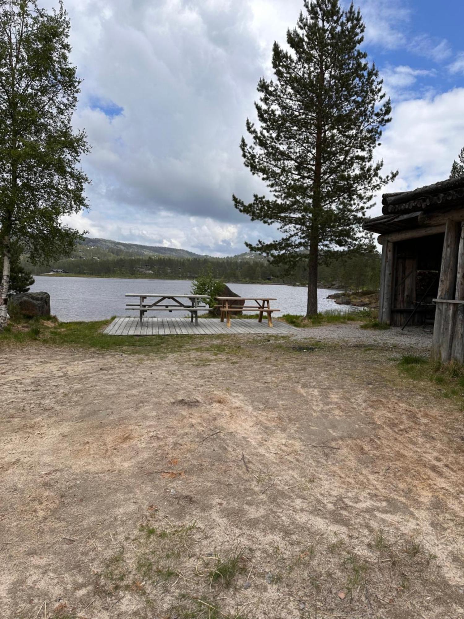 Modern Northern Lights Cabin Drangedal ภายนอก รูปภาพ
