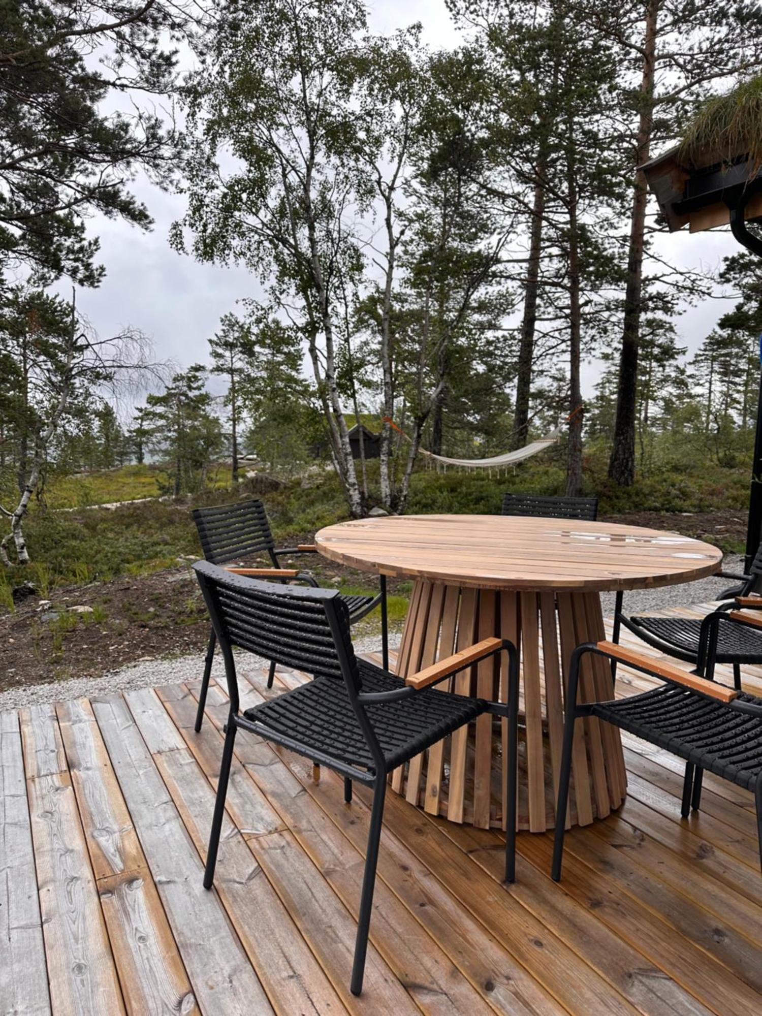 Modern Northern Lights Cabin Drangedal ภายนอก รูปภาพ