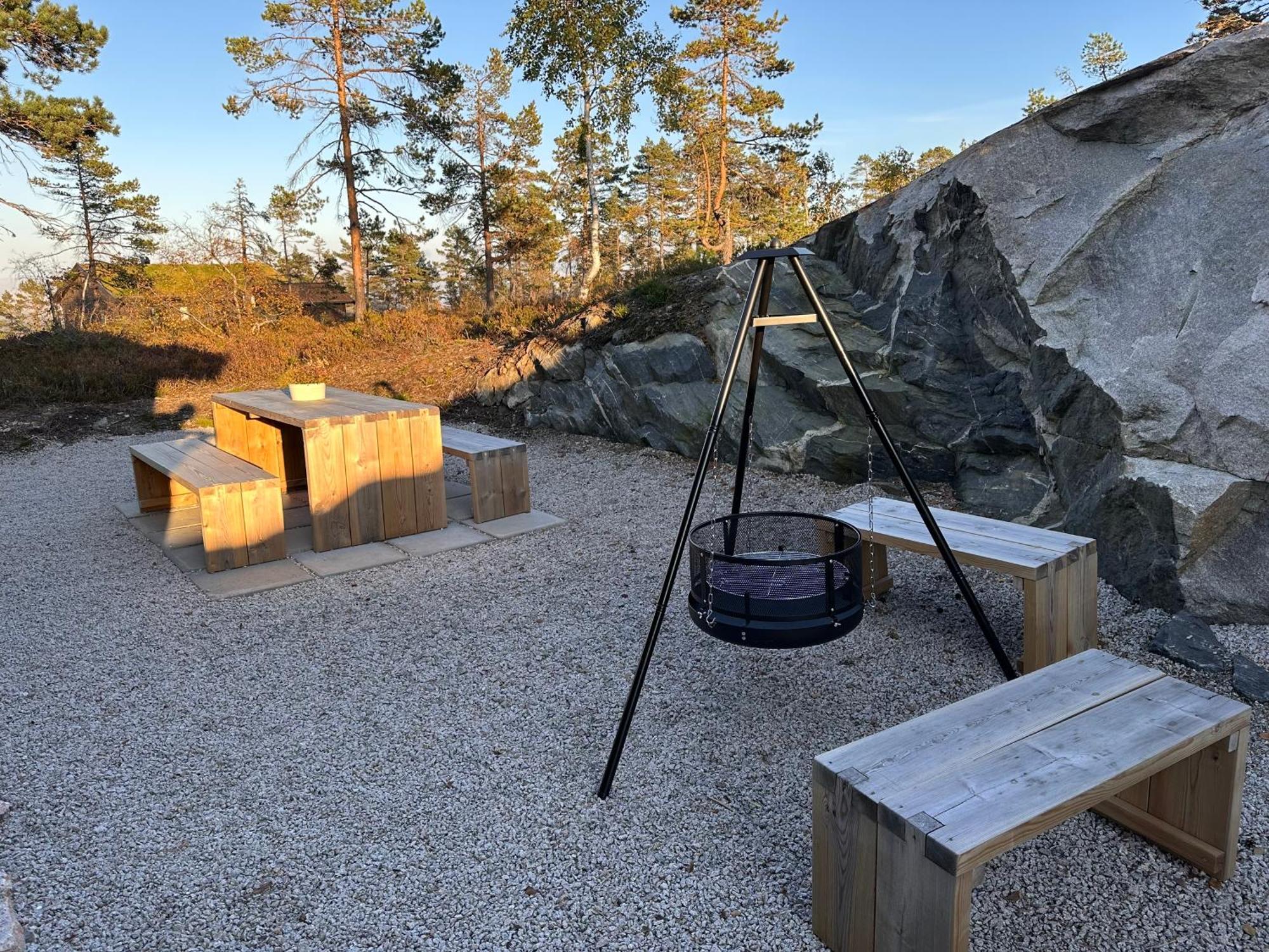 Modern Northern Lights Cabin Drangedal ภายนอก รูปภาพ