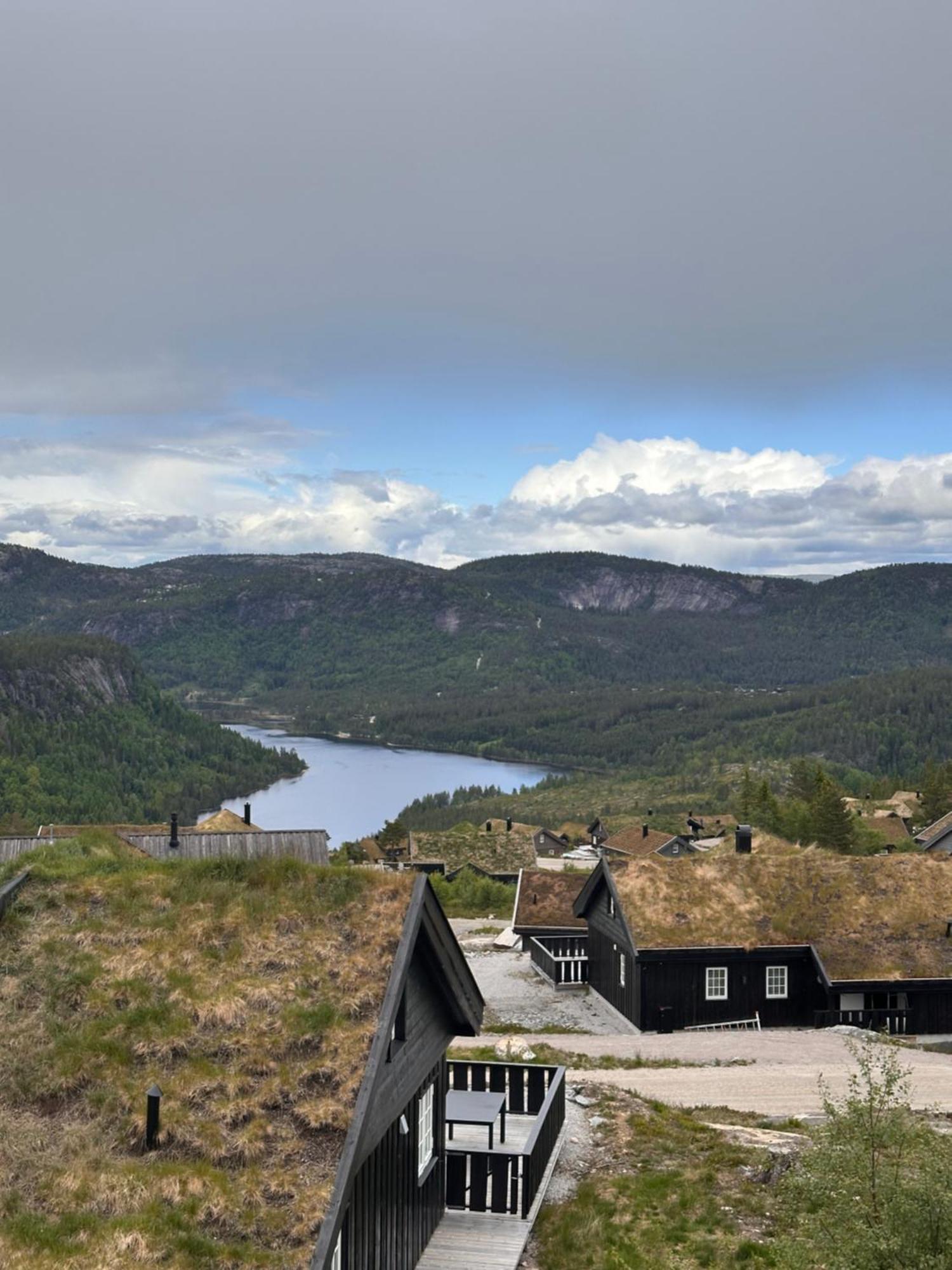 Modern Northern Lights Cabin Drangedal ภายนอก รูปภาพ